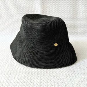 Eric Javits Black Squishee Bucket Hat - Packable Foldable